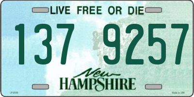 NH license plate 1379257