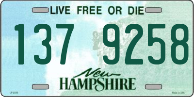 NH license plate 1379258