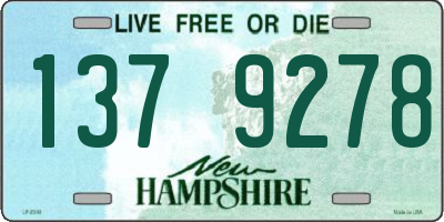 NH license plate 1379278