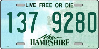 NH license plate 1379280