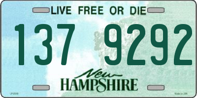 NH license plate 1379292