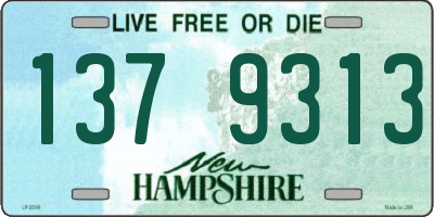 NH license plate 1379313