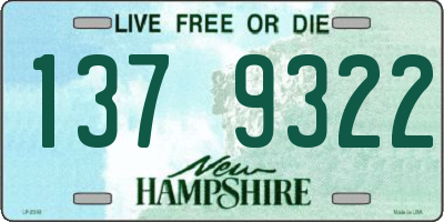 NH license plate 1379322