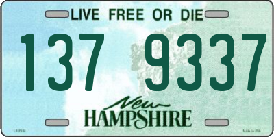NH license plate 1379337