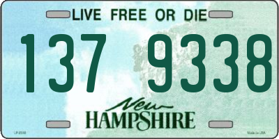 NH license plate 1379338
