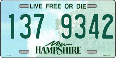 NH license plate 1379342