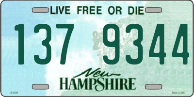 NH license plate 1379344