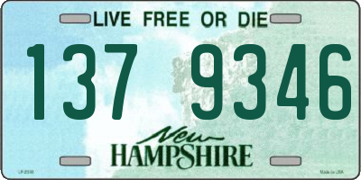 NH license plate 1379346
