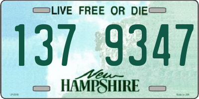 NH license plate 1379347