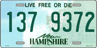 NH license plate 1379372