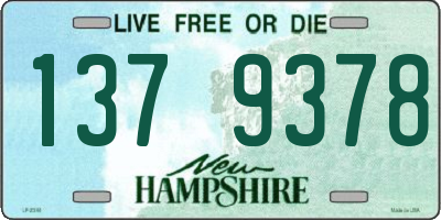 NH license plate 1379378