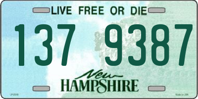 NH license plate 1379387