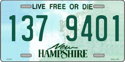 NH license plate 1379401