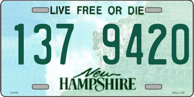 NH license plate 1379420