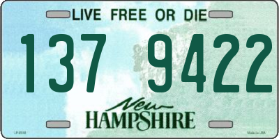 NH license plate 1379422