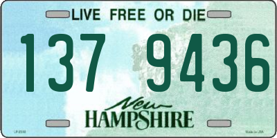 NH license plate 1379436