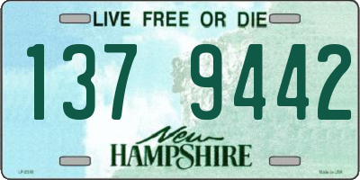 NH license plate 1379442