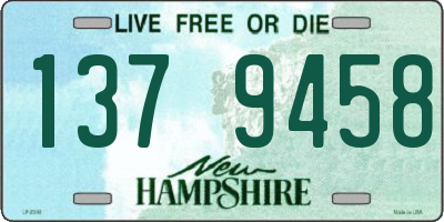 NH license plate 1379458