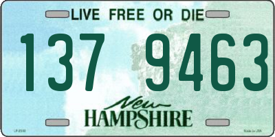 NH license plate 1379463
