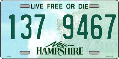 NH license plate 1379467