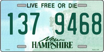 NH license plate 1379468