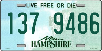 NH license plate 1379486
