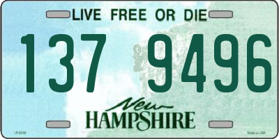 NH license plate 1379496