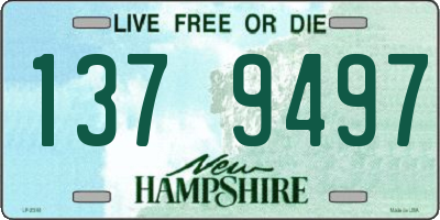 NH license plate 1379497