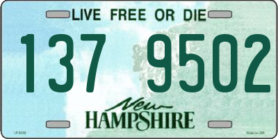 NH license plate 1379502