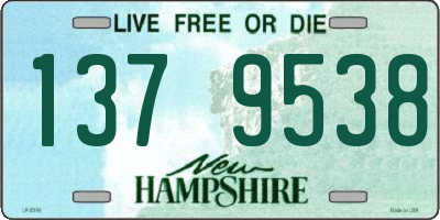 NH license plate 1379538