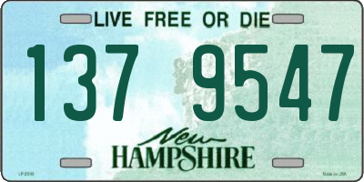 NH license plate 1379547