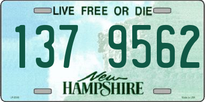 NH license plate 1379562
