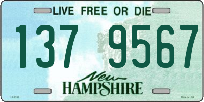 NH license plate 1379567