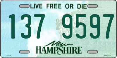 NH license plate 1379597