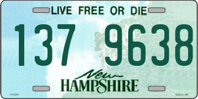 NH license plate 1379638
