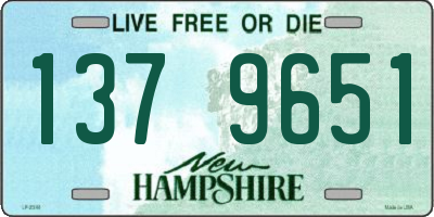 NH license plate 1379651
