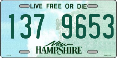 NH license plate 1379653