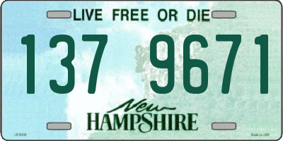 NH license plate 1379671