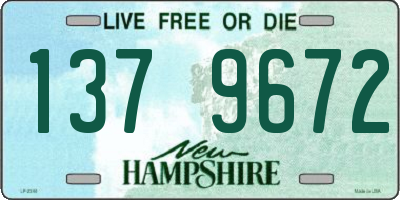 NH license plate 1379672