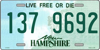 NH license plate 1379692