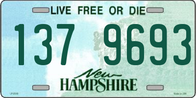 NH license plate 1379693