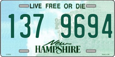 NH license plate 1379694