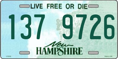 NH license plate 1379726
