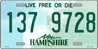 NH license plate 1379728