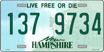 NH license plate 1379734