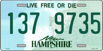 NH license plate 1379735