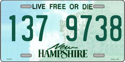 NH license plate 1379738