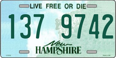 NH license plate 1379742