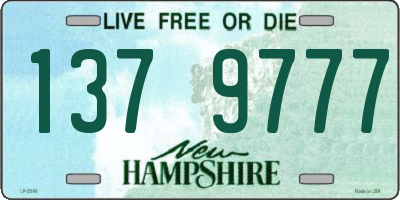 NH license plate 1379777