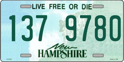 NH license plate 1379780